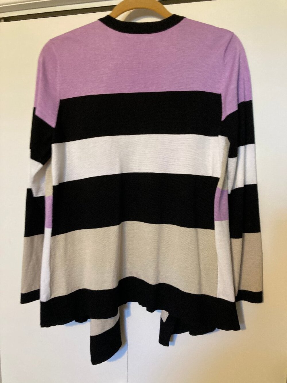 Open Front Cascading Sweater Cardigan - Picture 3 of 7